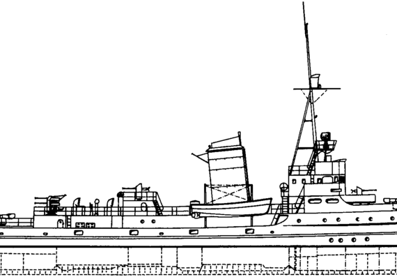 Корабль DKM M-Boot [Patrol Boat] - чертежи, габариты, рисунки